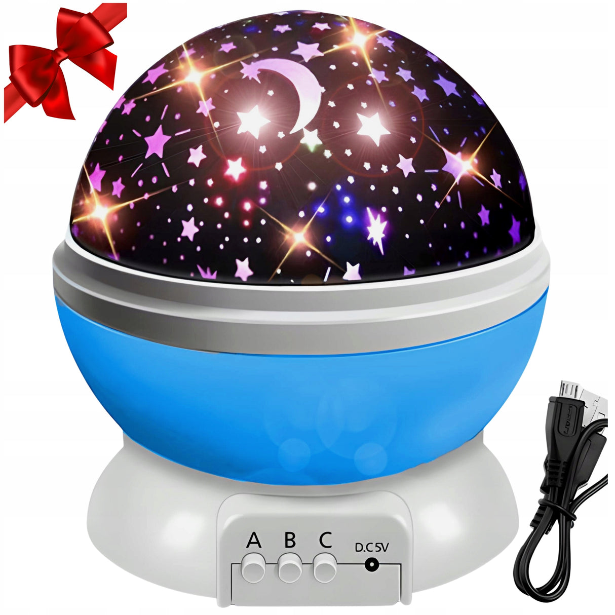 Lampka Nocna Projektor Gwiazd Nieba Rzutnik 2w1 XL! Super Prezent Na Święta