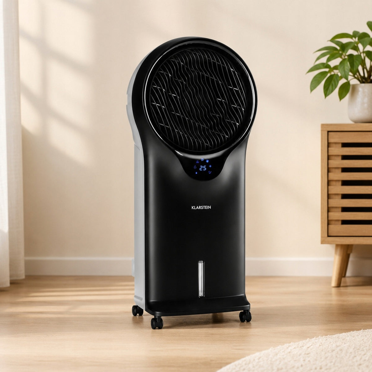 Klimator KlarsteinWhirlwind 110W Przenośny Mobilny Czarny Nawilża Powietrze