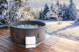 Basen z Hydromasażem Dmuchany Podgrzewana Woda Relax 8 Osobowy 1120L WiFi