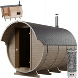 Sauna Ogrodowa z Piecem HARVIA CILINDRO PC90 Beczka 340 cm Zestaw Drewno