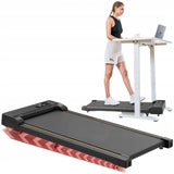 Bieżnia Elektryczna Domowa Lekkie Pochylenie z LED i Pilot WalkingTreadmill