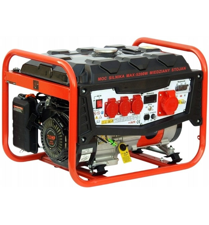 Mocny Agregat Prądotwórczy Generator Prądu Z Komputerem Licznik Godzin