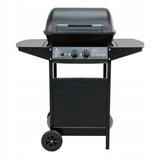 Kompaktowy Grill Gazowy Dwupalnikowy Stalowy 5,5 kW Trwały Przenośny