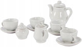 Zestaw Ceramiczny do Pomalowania do Herbatki Kolorowe Farby Pędzel