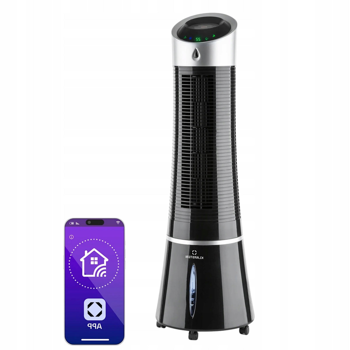 Klimator Klarstein Skyscraper Ice Czarny 4w1 Wentylator Oczyszczacz