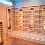 Sauna Trzyosobowa Narożna Domowe Spa na 3 Osoby Brązowa Therma Lux Relaks
