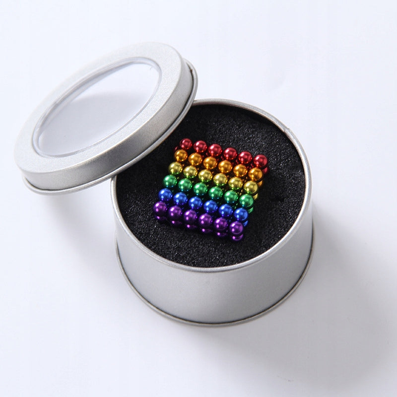 Kulki Magnetyczne Tęczowe Klocki Kolorowe 216 3mm na Prezent dla Dzieci