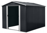 Domek Ogrodowy Narzędziowy Uniwersalny 303x236x194 cm Czarny Aluminium