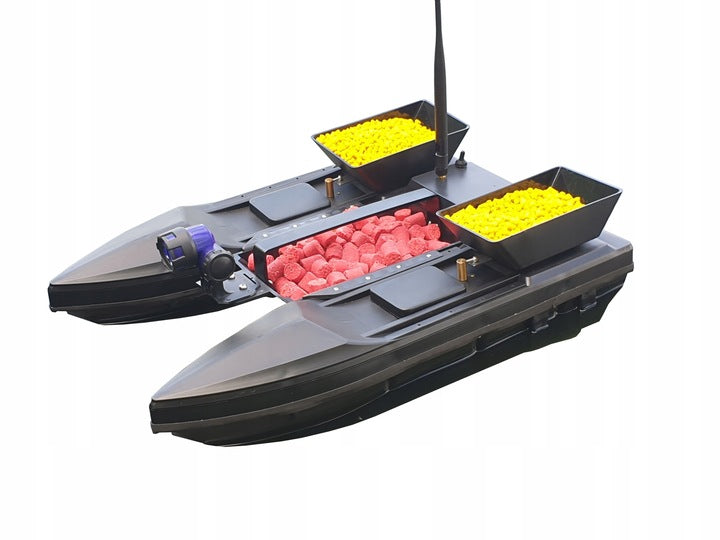 Łódka Zanętowa Czarna 52*36*23 Cm 2 Akumulatory 7.4 V 5200 MAH Plus GRATIS