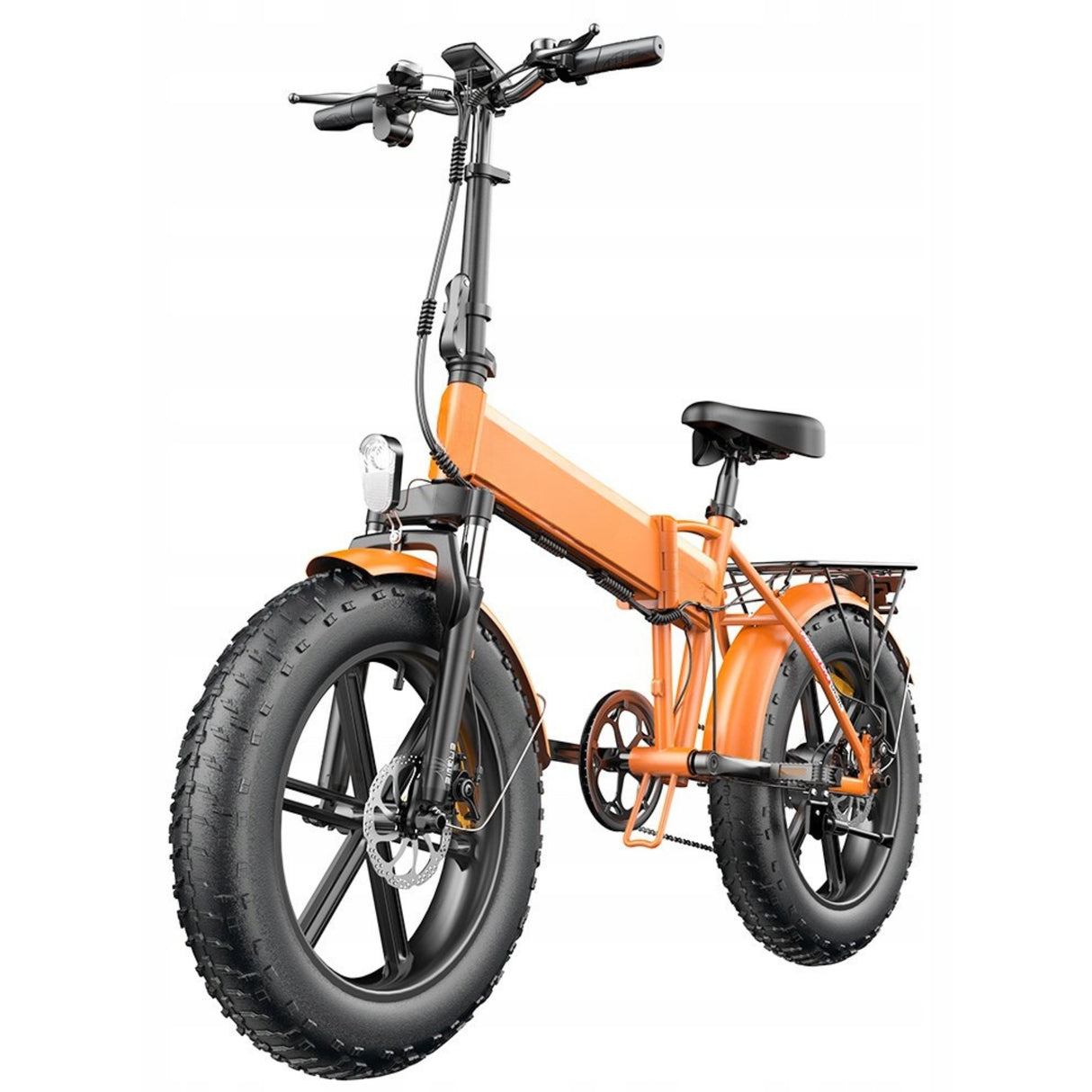 Rower Elektryczny Miejski Koło 20" Cali 25km/h 250W 13Ah Pomarańczowy