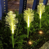 LAMPA OGRODOWA SOLARNA LED TRAWA PAMPASOWA ŚWIETLNA WBIJANA OZDOBA 2 Sztuki