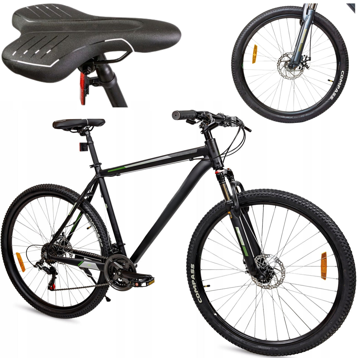 Rower Górski SHIMANO 21 Biegów Tarcze Rama 19" 165-179 cm Koła 27,5" Cali