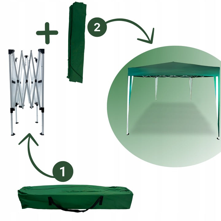 NAMIOT PAWILON OGRODOWY EKSPRESOWY HANDLOWY CATERINGOWY IMPREZOWY 3x3M