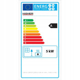 Piec Komin Kominek Koza Piecyk Wolnostojący 6kW Czarny Żeliwny Stalowy