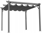 Pergola Ogrodowa Tarasowa Szara Dach Altana Pawilon Dach 3x3 M