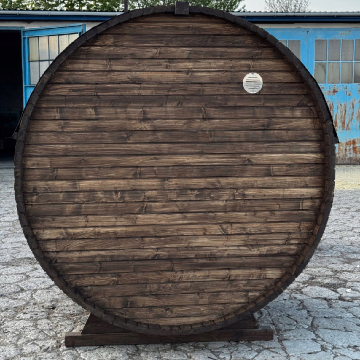 Sauna Ogrodowa Beczka 180 cm z Piecem na Drewno do Samodzielnego Montażu