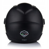 Kask Motocyklowy Otwarty CHOPPER Otwierany VITO UNO Czarny Mat XL