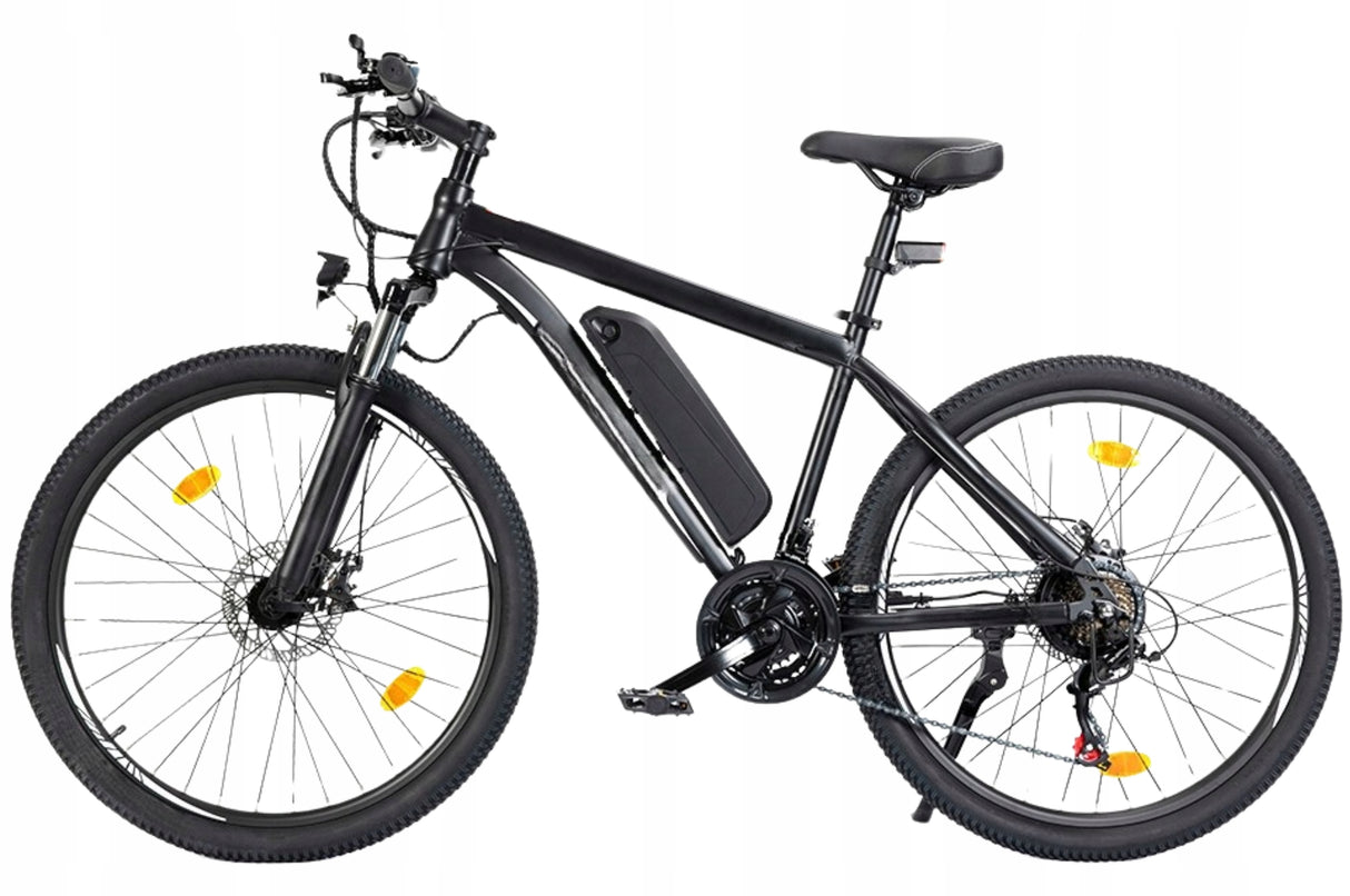 Rower Elektryczny Miejski Górski 65km 25km/h 36V 13Ah Czarny 26" Cali Koło