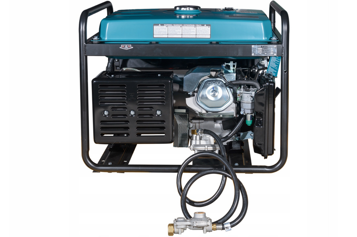 Agregat Prądotwórczy Gaz LPG Benzyna DUAL FUEL ZESTAW 230V 6,5kW AVR 16KM