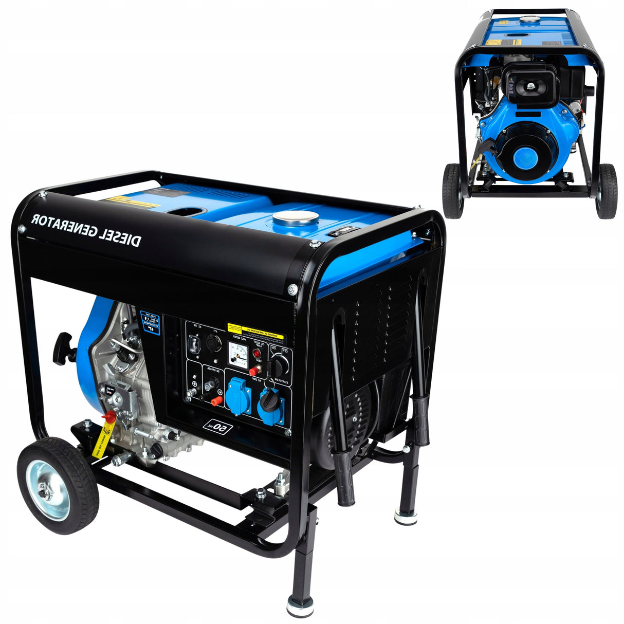 Agregat Generator Prądu Zestaw 7350W Diesel + Olej Gratis