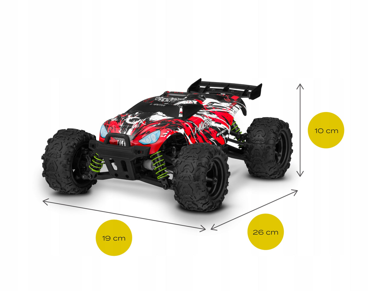 Samochód RC 4x4 Zdalnie Sterowany 30km/h 2 Akumulatory 100m Zasięg