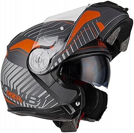 Kask NZI-COMBI-DUO2-SZARO-POMARAŃCZOWY