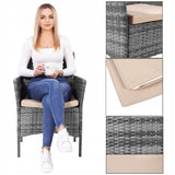 Meble Ogrodowe Zestaw Sofa Stolik Fotele Rattanowe Komplet Mebli Na 5 Osób