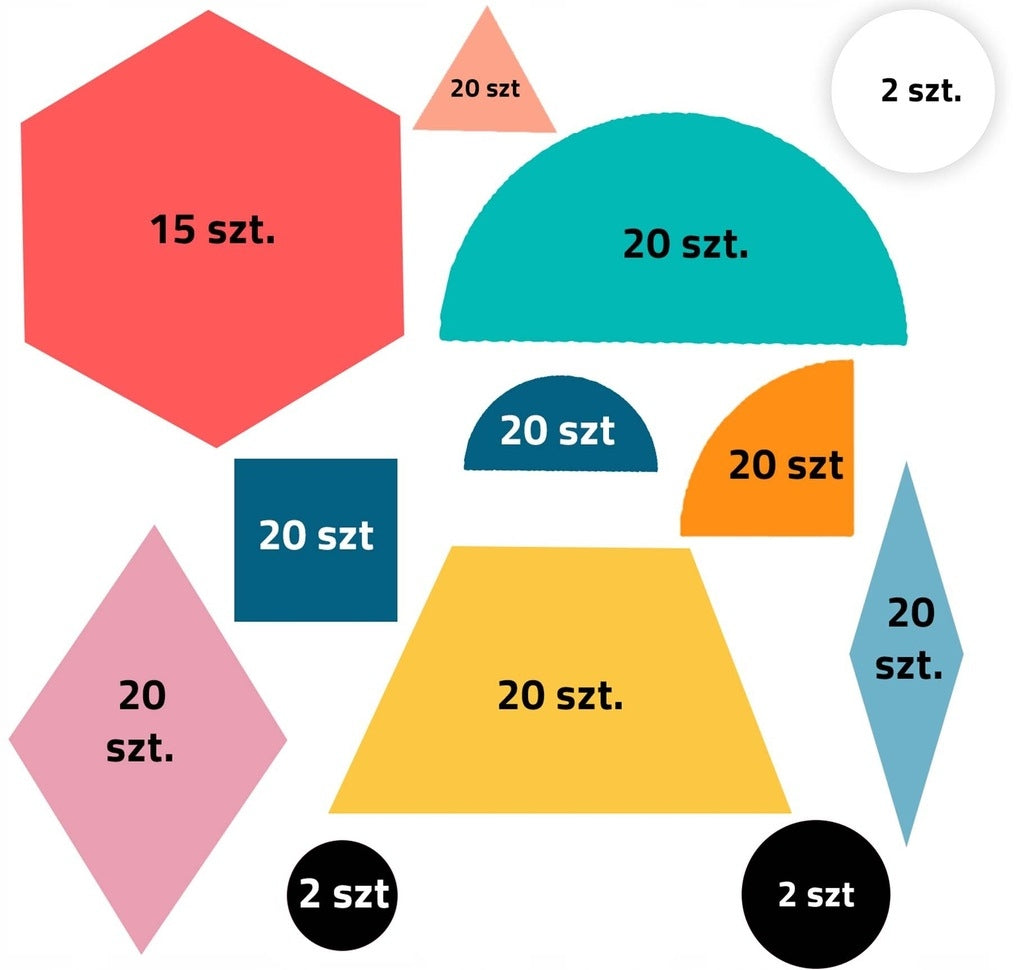 DREWNIANA UKŁADANKA PUZZLE MONTESSORI TANGRAM 155e