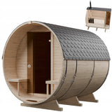 Sauna Ogrodowa Beczka z Piecem na Drewno Zestaw Szwedzkie Drewno 240 cm