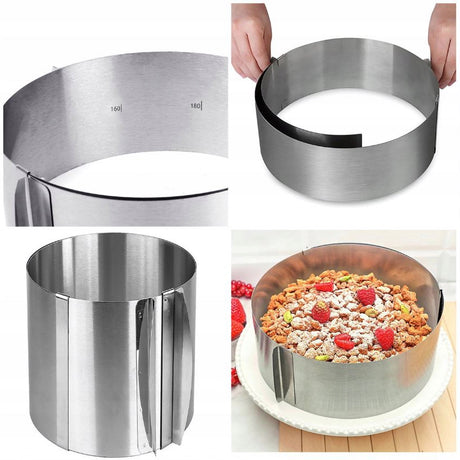 Zestaw Cukierniczy Robienia Tortów Rant + Łopatka 37cm + Patera Obrotowa