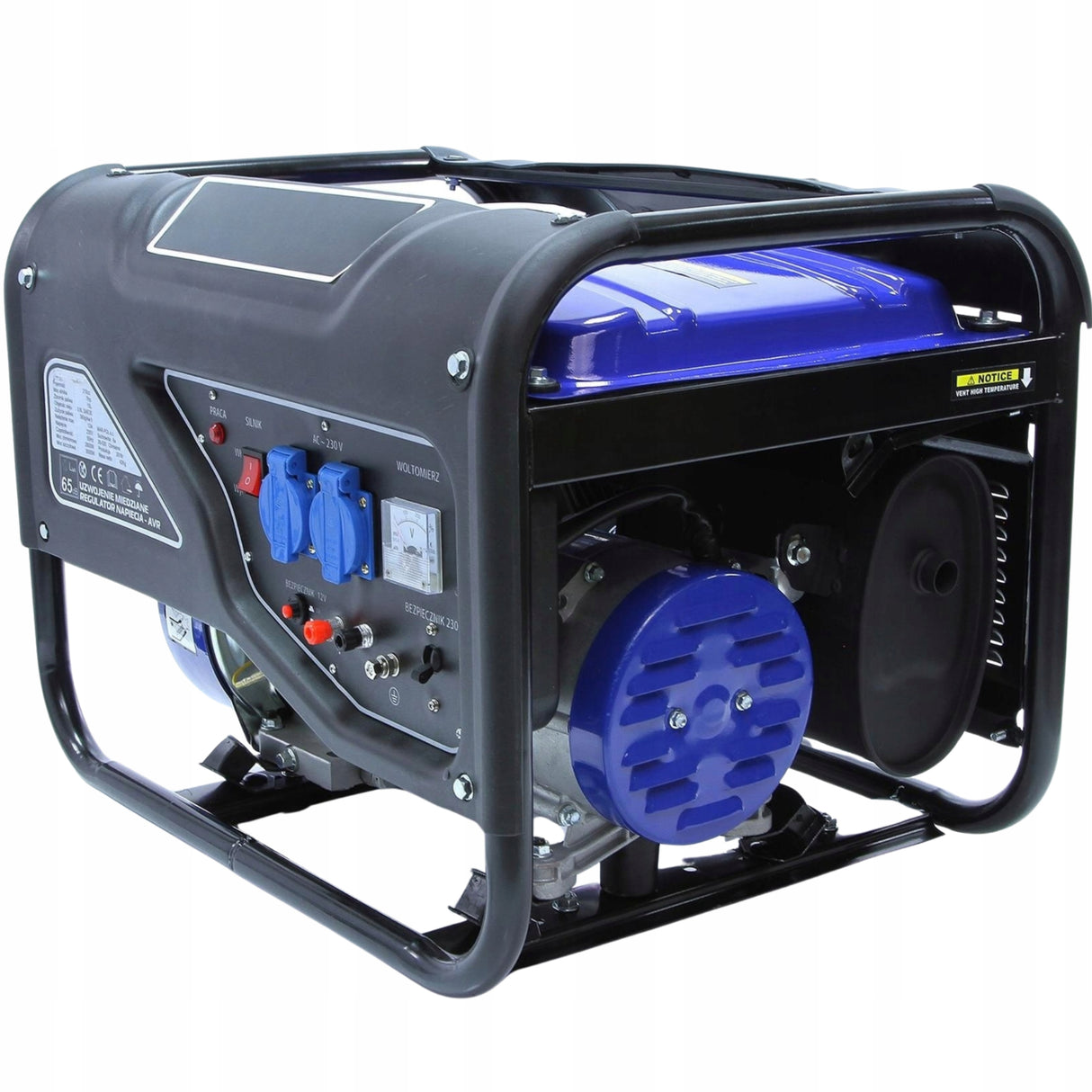 Agregat Generator Prądotwórczy Benzynowy Przenośny Jednofazowy 3kW 230V AVR