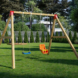 Zestaw do budowy huśtawki 2x Łącznik do belek i kantówek 90x90 mm - czarny