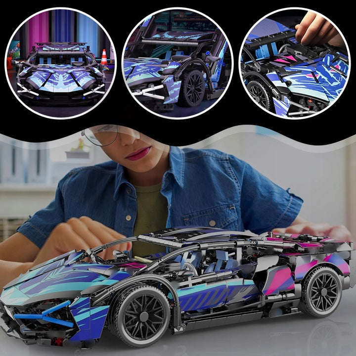 Samochód Sportowy Lamborghini z Klocków Układanka Klocki na Prezent Zabawka