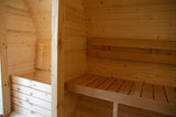 Sauna OgrodowaBeczka 340x220 cm Zestaw z Piecem na Drewno i Balią 120 cm