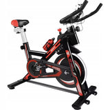 Rower Stacjonarny X24N00C081 Szybki Rozruch Regulowane Siedzisko Black-Red