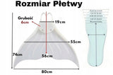 Płetwy Syreny Silikonowe Pojedyncze do Pływania dla Kobiet/Dzieci Rozmiar S