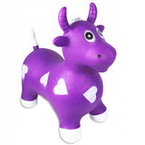 Skoczek do Skakania Gumowy Krowa Muzyka Światło Odgłosy 56 cm Fioletowa