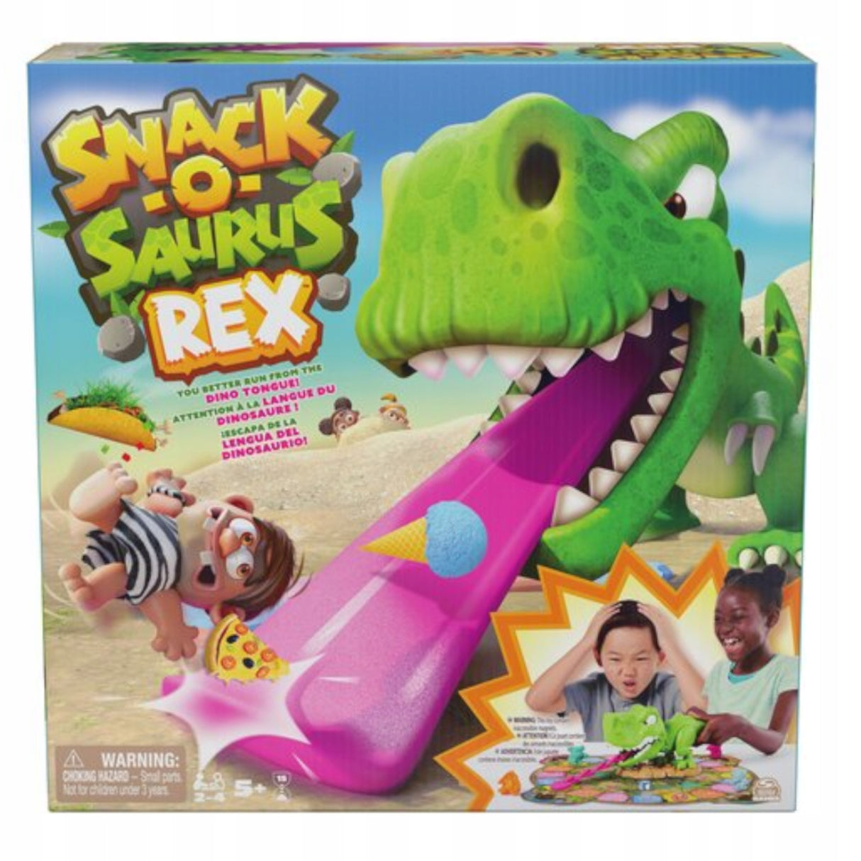 Gra Rodzinna z Dinozaurem Snack-O-Saurus Rex Zabawa 5 Lat Szybka rozgrywka