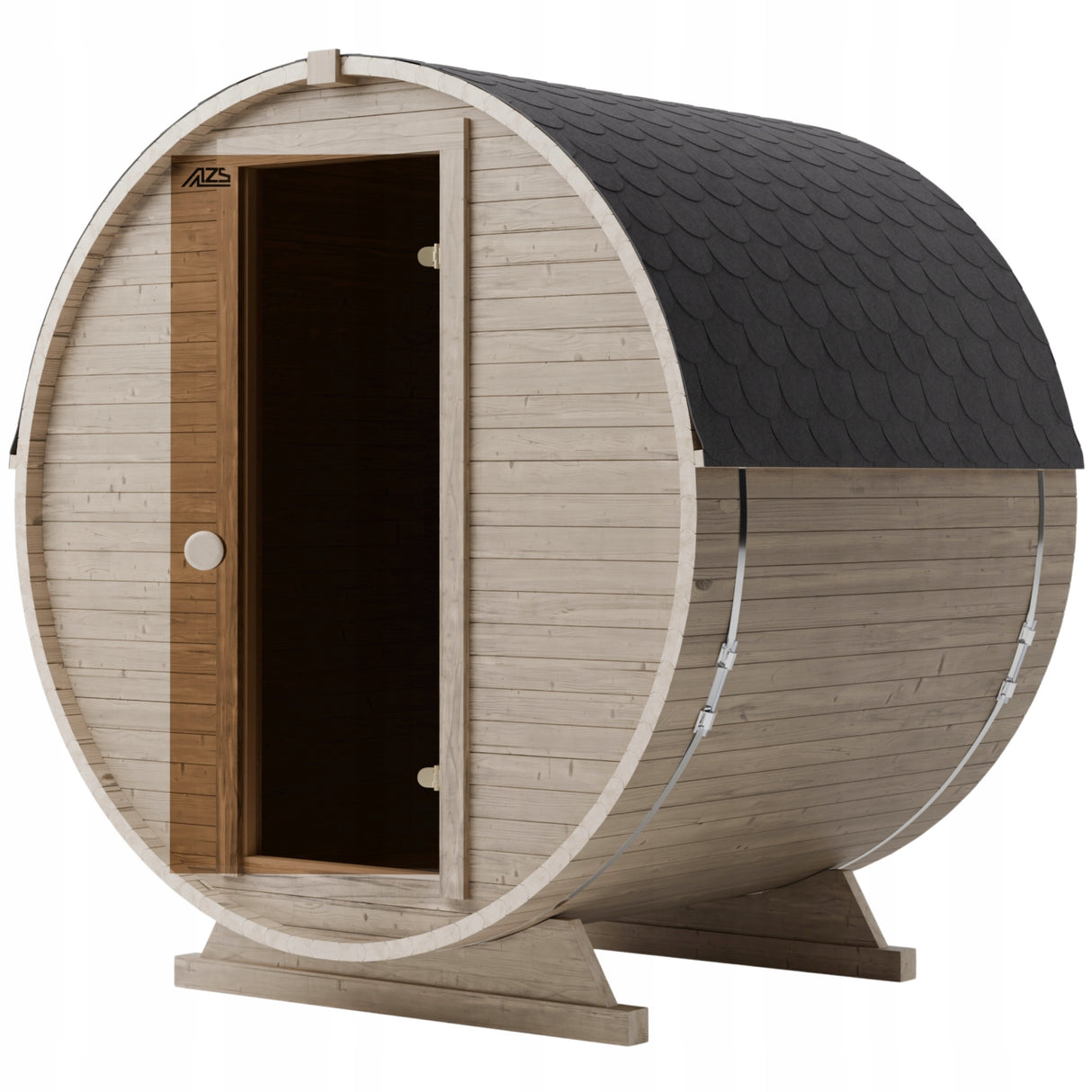 Sauna Ogrodowa do Samodzielnego Montażu Szwedzkie Drewno Beczka 180 cm