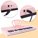 Keyboard Organy Pianinko Elektroniczne Mikrofon dla Dzieci 37 Klawiszy
