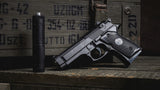 Pistolet na Kulki Metalowy Pistolet Beretta z Tłumikiem + Duży Granat 6mm