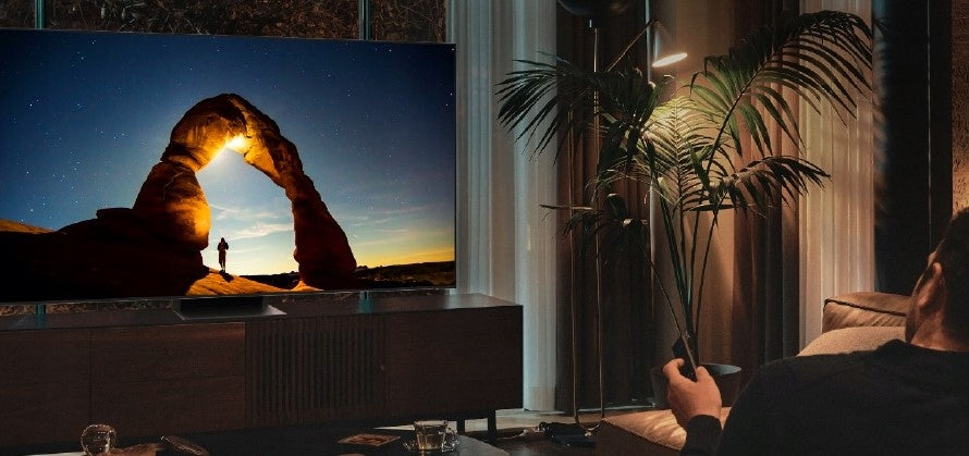 Telewizor QLED Samsung QE55S95BATXXC 55" Cali 4K Ultra HD Czarny 3840x2160