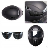 Kask Szczękowy Motocyklowy pod Interkom Blenda Czarny Met Rozmiar XS