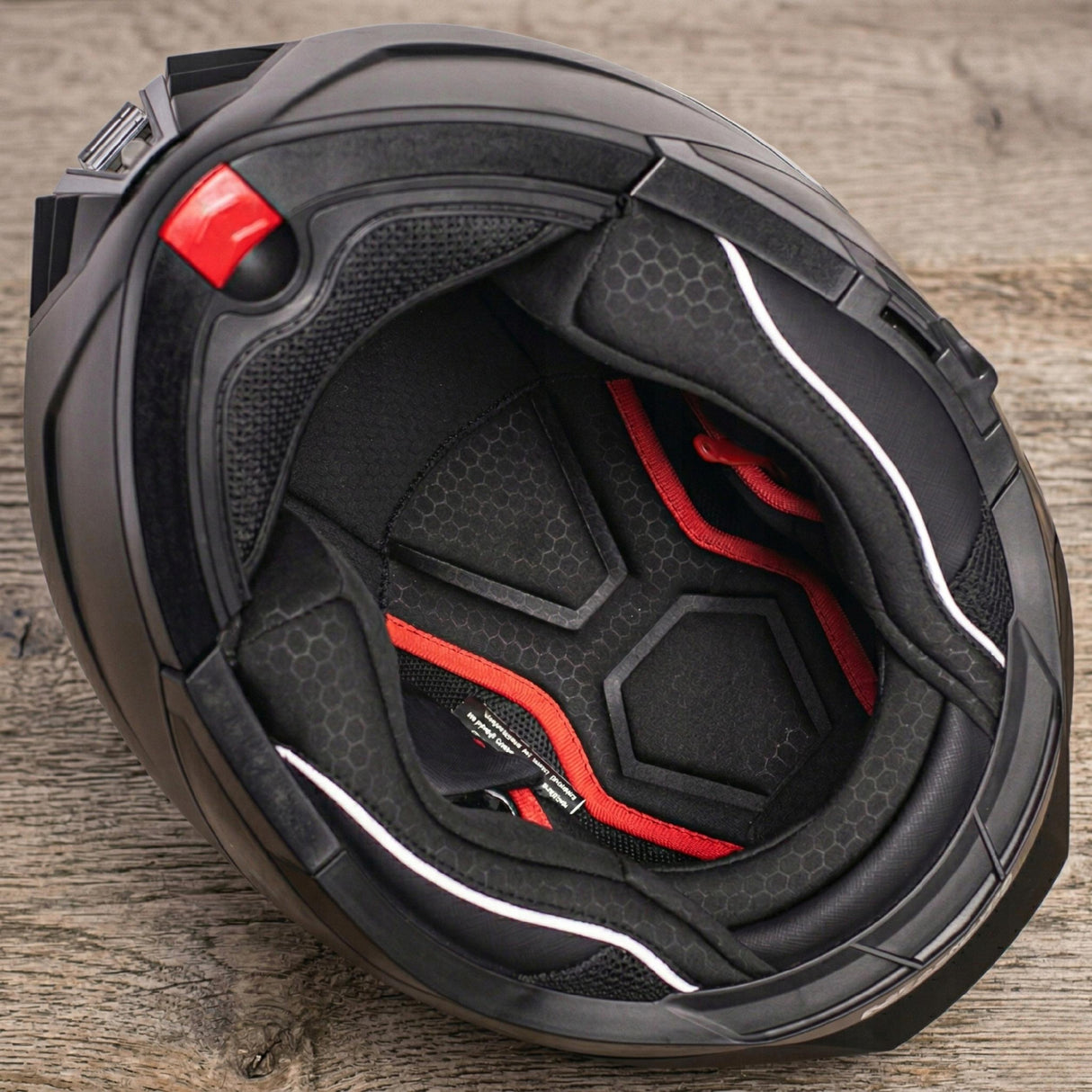 Kask Szczękowy Motocyklowy pod Interkom Blenda Czarny Mat 57-58cm Rozmiar M