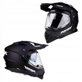 Kask Motocyklowy Cross Kask na Crossa System Pinlock Czarny XXL