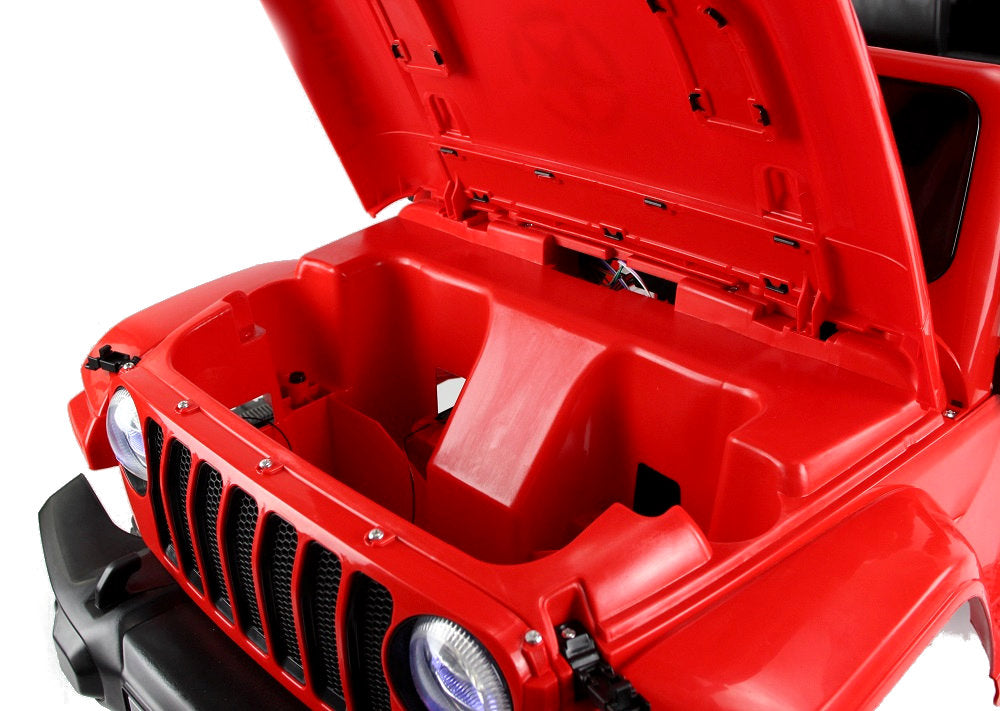 JEEP LT Off Road 4x4, Auto na Akumulator 4 Amortyzatory Czerwony 12V 7Ah