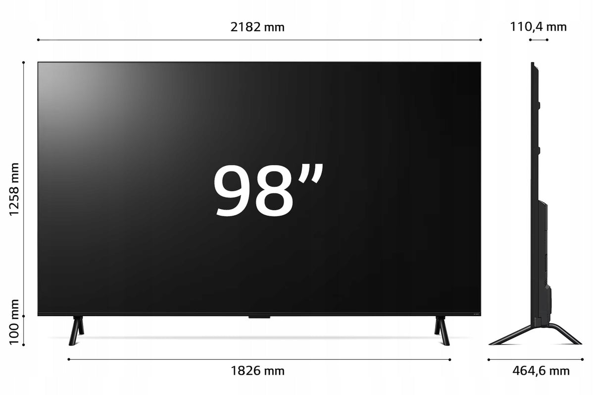 Telewizor Smart TV 98" Cali LG 98UT91006LA 4K HDR10 120Hz WebOS Czarny