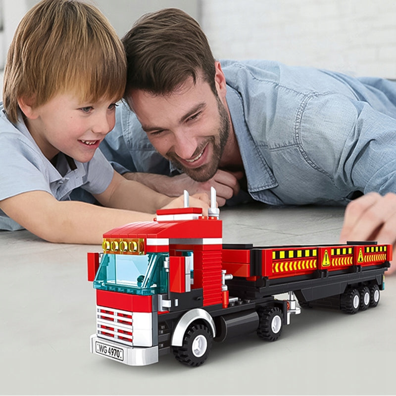 KLOCKI KONSTRUKCYJNE CIĘŻARÓWKA TIR AUTO 323 el.