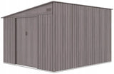 Duży Domek Narzędziowy Ogrodowy Jednospadowy Dach Szary 279x321cm Stalowy