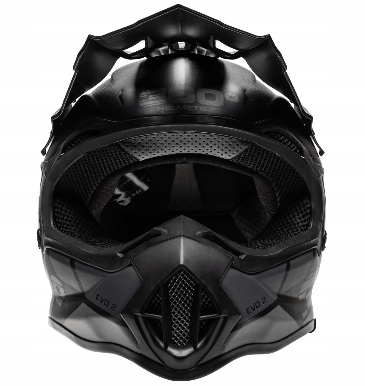 Kask Cross Enduro S EU Homologacja Lekki MTB Quad Rower Czarny Szary